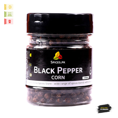 Black Pepper Corns (کالی مرچ) – Whole Black Peppercorns for Freshly Ground Spice – Spices.pk