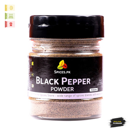 Black Pepper Powder (کالی مرچ پاؤڈر) – Freshly Ground Pissi Kali Mirch for Daily Cooking – Spices.pk