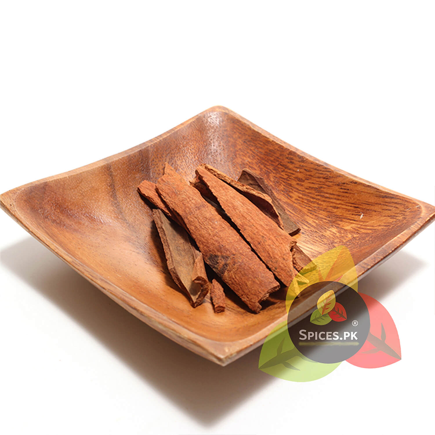 Premium whole cinnamon sticks (Dalchini) in a wooden bowl—natural aromatic spice for cooking and tea.