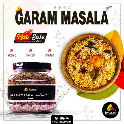 Authentic Chicken Biryani seasoned with Spices.pk Garam Masala. Get 60% off during our Hot Sale on filtered and graded whole spices. Order online for fast delivery across Pakistan.