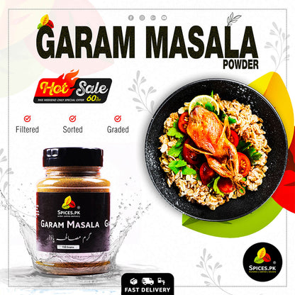 Delicious Chicken Roast dish seasoned with Spices.pk Garam Masala Powder. Shop our Hot Sale with 60% off on premium filtered and sorted spices. Fast delivery available across Pakistan.